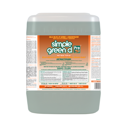 D PRO 3 PLUS - 5 Gal. PAIL, SIMPLE GREEN d PRO 3 PLUS LIMPIEZA & DISINFECTANTE