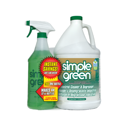 CORE 1 Gal. Jug & 32oz. Bottle Simple Green Industrial Cleaner & Degreaser Herbal