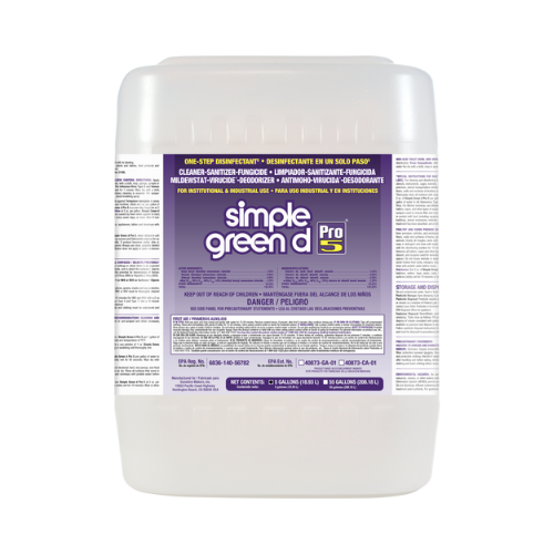 D PRO 5 - 5 Gal. JUG, SIMPLE GREEN D PRO 5 ONE STEP DISINFECTANT
